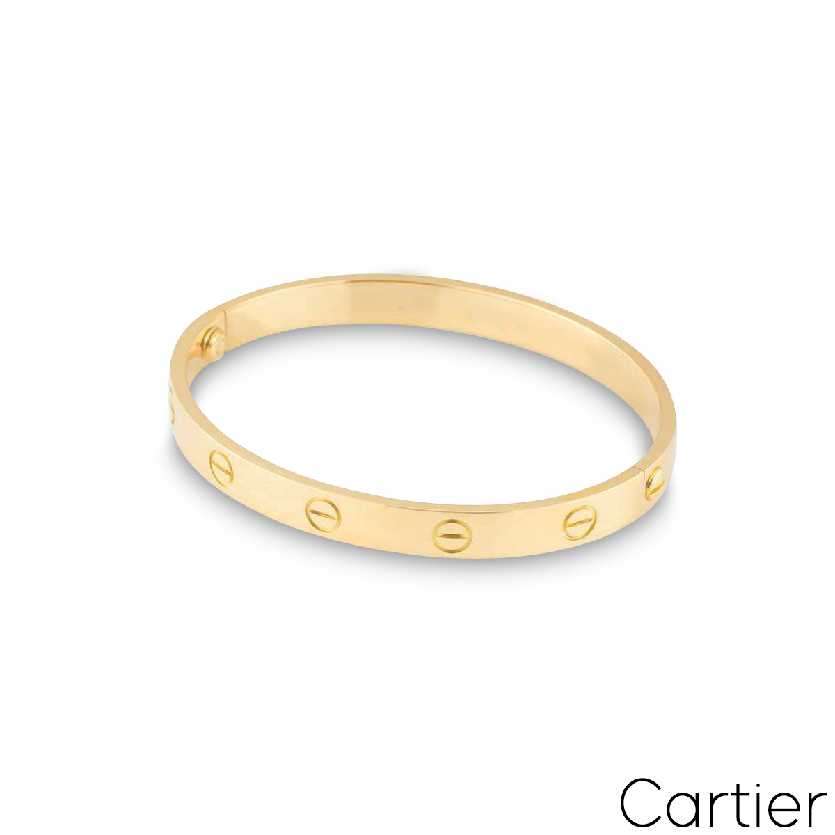 Cartier Yellow Gold Plain Love Bracelet Size 20 B6035520